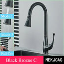 DecorBites™ Brushed Gold Kitchen Faucet with 360° Rotating Spout and Two Outlet Modes