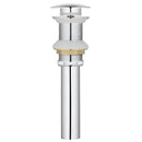 Brushed gold pop-up drain stopper 2-pack – bathroom sink drains