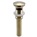 Brushed gold pop-up drain stopper 2-pack – bathroom sink drains