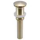 Brushed gold pop-up drain stopper 2-pack – bathroom sink drains