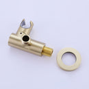 Brushed Gold Round Double Handle Dual Function Bathroom Shower Set