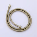 Brushed Gold Round Double Handle Dual Function Bathroom Shower Set