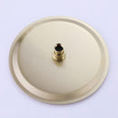 Brushed Gold Round Double Handle Dual Function Bathroom Shower Set