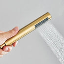 Brushed gold round hand shower bathroom nozzle sprayer