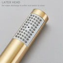 Brushed gold round hand shower bathroom nozzle sprayer