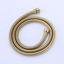 Brushed Gold Square Dual Handle Dual Function Bathroom Shower Set