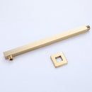 Brushed Gold Square Dual Handle Dual Function Bathroom Shower Set