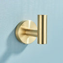 DecorBites™ Brushed Gold Stainless Steel Bathroom Accessories Set - Towel Bar, Toilet Paper Holder, Hooks