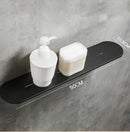 Brushed gold stainless steel bathroom storage rack with mirror front