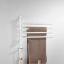 DecorBites™ Brushed Gold Swivel Towel Hanger Total Brass Wall Mounted Bathroom Towel Bar