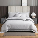 Brushed hotel style white & gray bedding sets bedroom duvet cover