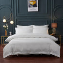 Brushed hotel style white & gray bedding sets bedroom duvet cover