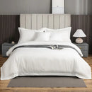 Brushed hotel style white & gray bedding sets bedroom duvet cover