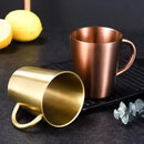 Brushed metallic stainless steel thermal mug set kitchen drinkware