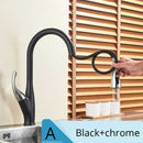 Brushed nickel kitchen faucet with pull down sprayer