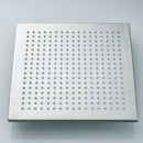 Brushed nickel led rainfall shower head bathroom blue light fixture
