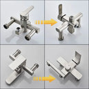 Brushed nickel rain shower system with handheld spray for bathroom