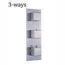 Brushed nickel thermostatic mixer valve bathroom shower control
