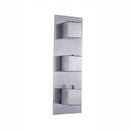 Brushed nickel thermostatic mixer valve bathroom shower control