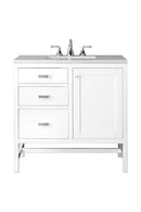 James Martin Addison 36" Single Bathroom Vanity, Glossy White
