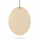 Set of 3 Easter Egg Unfinished Wooden Ornament 4.3 Inches