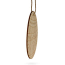 Set of 3 Easter Egg Unfinished Wooden Ornament 4.3 Inches