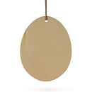 Set of 3 Easter Egg Unfinished Wooden Ornament 4.3 Inches