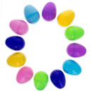 12 Multicolored Easter Plastic Eggs with Squishy Surprises Inside
