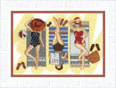 BT-164C Counted cross stitch kit Crystal Art "Rest at the sea"