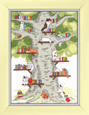BT-236C Counted cross stitch kit Crystal Art "Library in the forest"