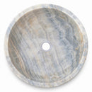 Bubble Gray Onyx Round Vessel Sink - 16"x16"x6" - Polished
