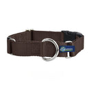 5/8″ and 1″ Brown Nylon Buckle Martingale Dog Collar