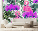 Fashionable Pink Flamingos Wallpaper