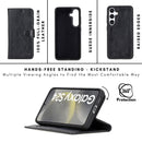 Buffalo Leather Samsung Galaxy S24 Plus Wallet with Detachable Case