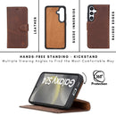 Buffalo Leather Samsung Galaxy S24 Plus Wallet with Detachable Case