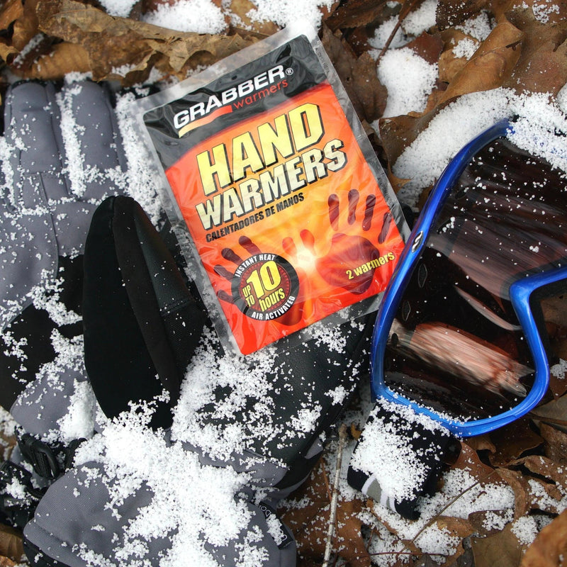 Grabber Hand Warmers - Long Lasting Safe Natural Odorless Air Activated Warmers - Up to 10 Hours of Heat - 10 Pair Pack