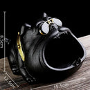DecorBites™ Bulldog Sunglasses Ceramic Ashtray - Smoking Accessories, Weed Ash Tray, Home Decor Gift