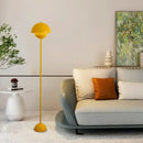 Burgundy bud floor lamp flower shade bedroom light