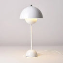 Burgundy bud floor lamp flower shade bedroom light
