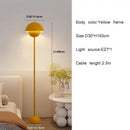 Burgundy bud floor lamp flower shade bedroom light