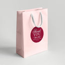 Burgundy Classic Wedding Favor Labels