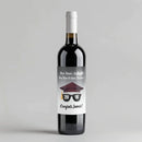Burgundy Shades Graduation Wine Label