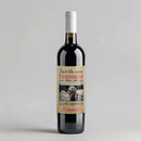 Burlap Birthday Wine Label