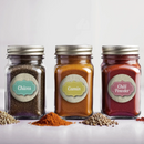 Burlap Frame Spice Labels