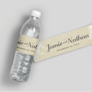 Burlap Lace Water Bottle Labels