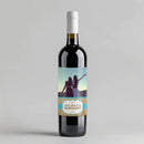 Burlap Wedding Bridesmaid Wine Label
