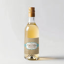 Burlap Wedding Frame Mini Wine Label