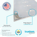 Burlap Wedding Frame Water Bottle Labels