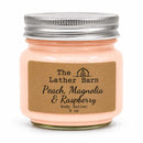 Body Butter Lotion | Peach, Magnolia & Raspberry | 8 oz | The Lather Barn