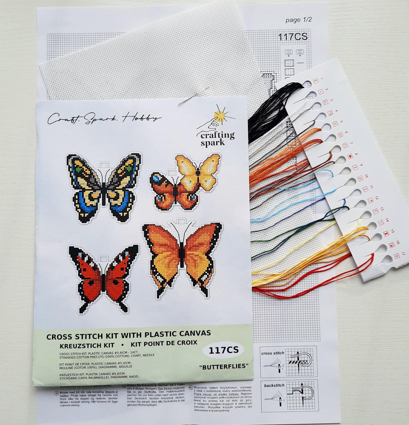 "Butterflies" 117CS Counted Cross-Stitch Kit